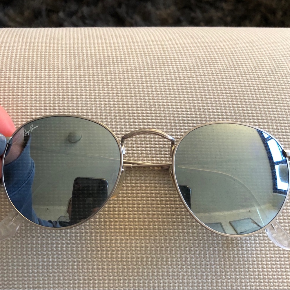 Ray-Ban Silver Round Flash Lenses (Like New!)